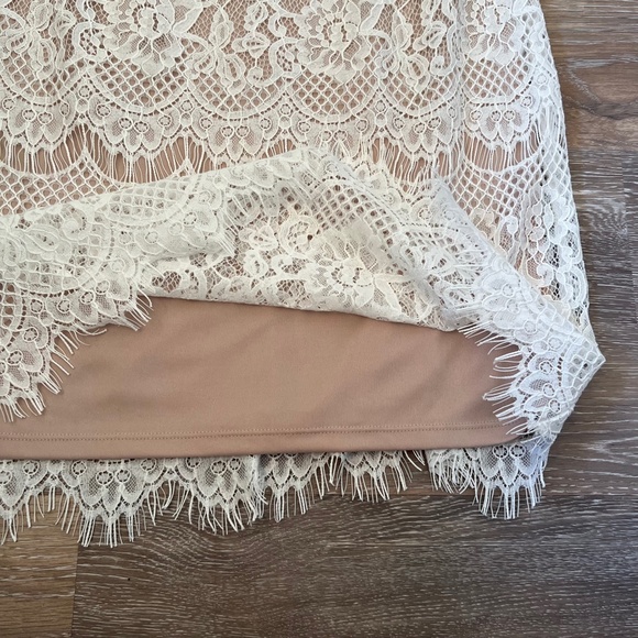 Jessica Howard Ivory Lace Overlay Sheath Dress - Picture 8 of 11